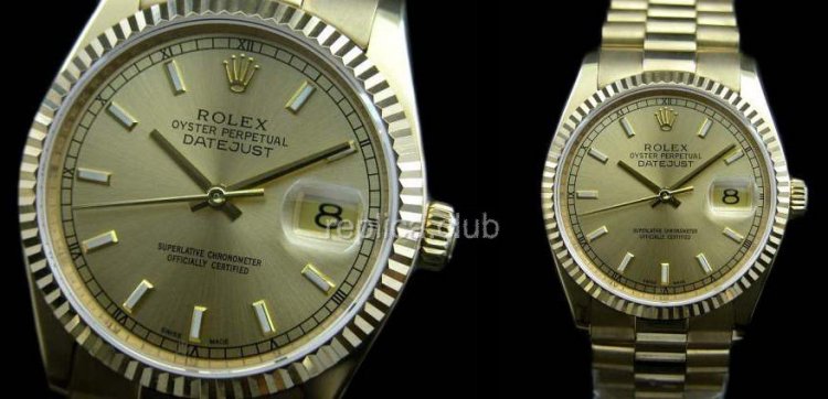 Ойстер Rolex Perpetual DateJust Swiss Watch реплики #28
