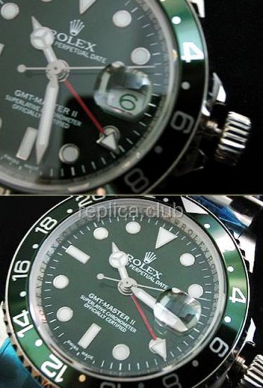 Rolex GMT II Мастер Swiss Watch реплики #1