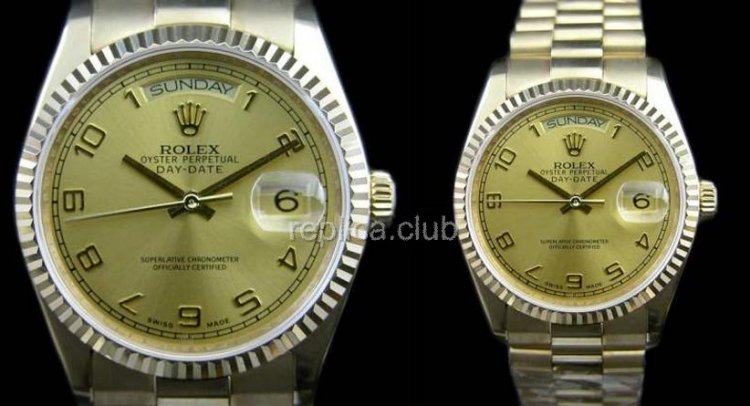Ойстер Rolex Perpetual Day-Date Swiss Watch реплики #21