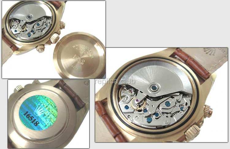 Алмазы Rolex Daytona Swiss Watch реплики #2