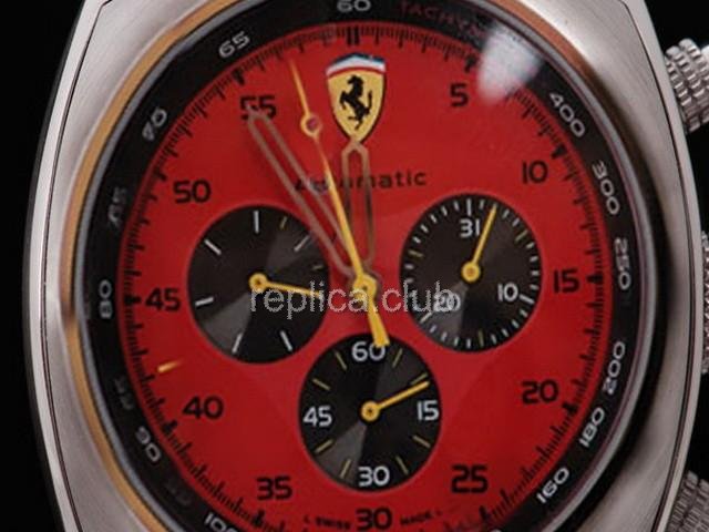 Реплика Ferrari Смотреть Panerai Механика Красный циферблат с белым корпусом - BWS0366