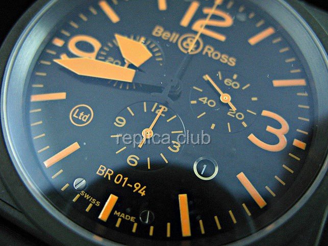 Белл и Росс инструмента BR01-94 Cronograph Swiss Watch Реплика Movment #1