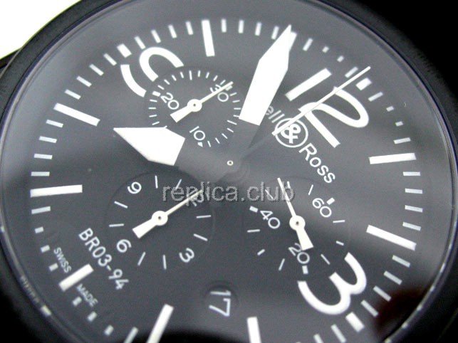 Белл и Росс инструмента BR03-94 Cronograph Swiss Watch Реплика Movment