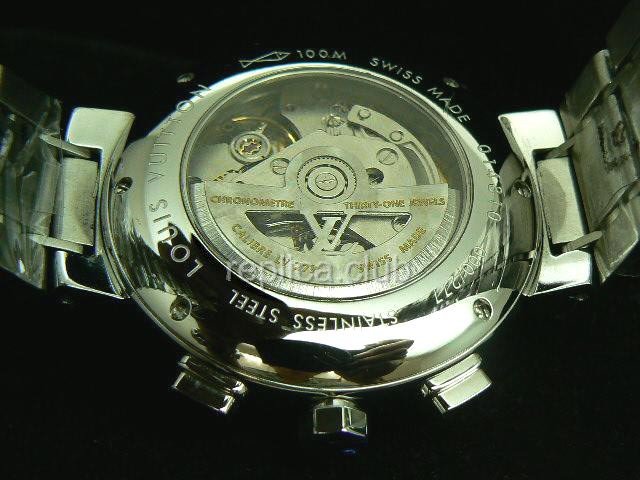 Louis Vuitton Тамбур Chronograph Swiss Watch реплики