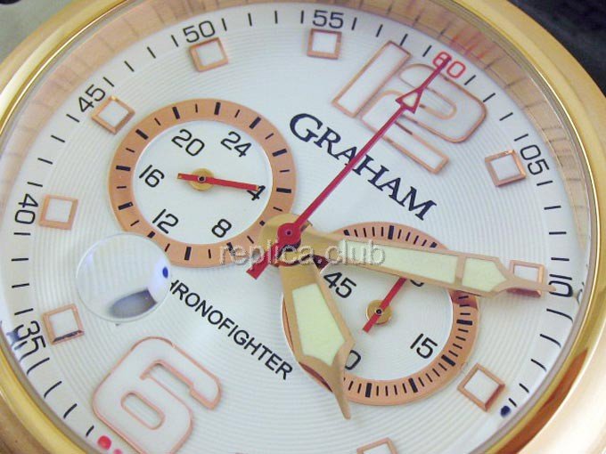 Грэм негабаритных Chronofighter классические часы Реплика Хронограф #1