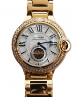 Cartier globo Bleu de Cartier reloj Tourbillon réplica Diamantes #3