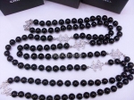 Chanel Replica Black Diamond Pearl Necklace