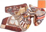 Hermes Carre 70 In Vintage Silk Scarf #7