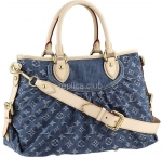 Louis Vuitton Monogram Denim Neo Cabby Mm Replica Blue M95350 Handbag