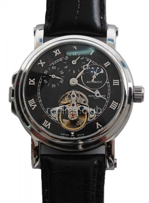 Patek Philippe Small Seconds Moon Phase Tourbillon Watch Replica #2