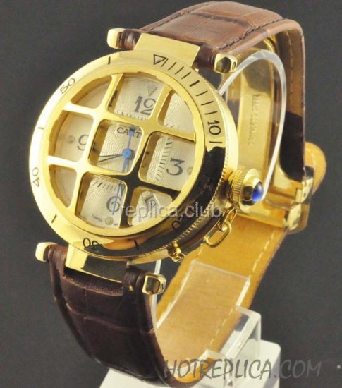 Cartier Pasha Gold Replica Watch Grid