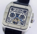 Cartier Santos 100 Replica Watch Datograph Tourbillon