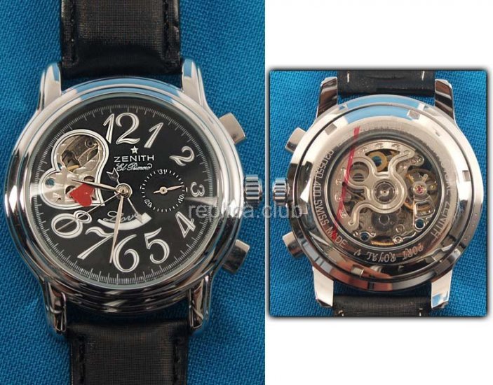 Zenith Star Open Heart El Primero Steel Replica Watch #2