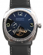 Officine Panerai Radiomir Tourbillon Watch Replica Diamonds