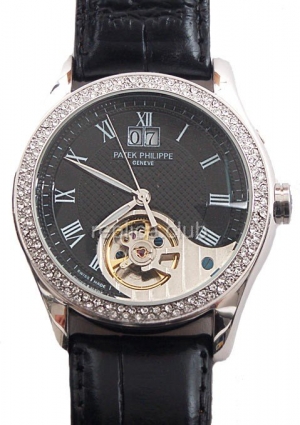 Patek Philippe Calatrava Date Diamonds Replica Watch #6