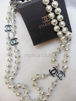 Chanel réplica Necklace Black Pearl Real #2