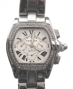 Cartier Roadster Calendar Diamonds Replica Watch #2