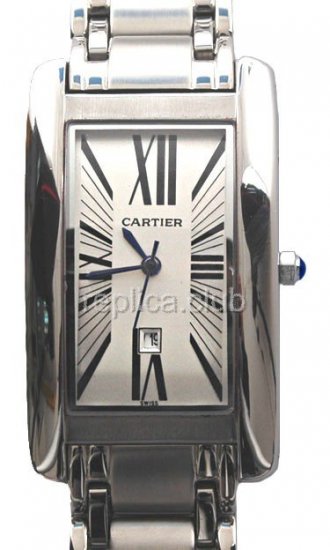 Cartier Tank Americaine Diamonds Replica Watch #5