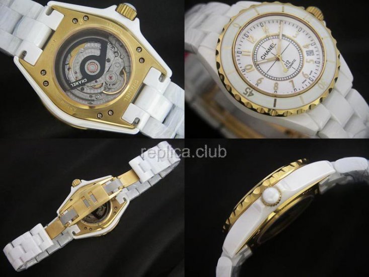 Chanel J12 Ceramic Case Und Armband Replica Watch #4
