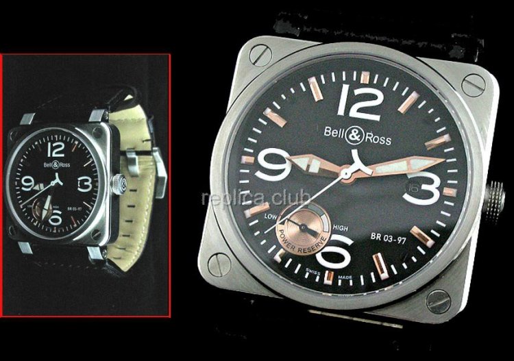 Bell & Ross Instrument BR03-97 Power Reserve Swiss Replica Watch movment