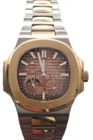 Patek Philippe Nautilus Power Reserve remontage manuel Replica Watch #4