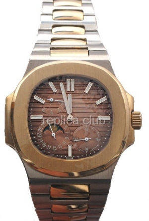 Patek Philippe Nautilus Power Reserve Handaufzug Replica Watch #4