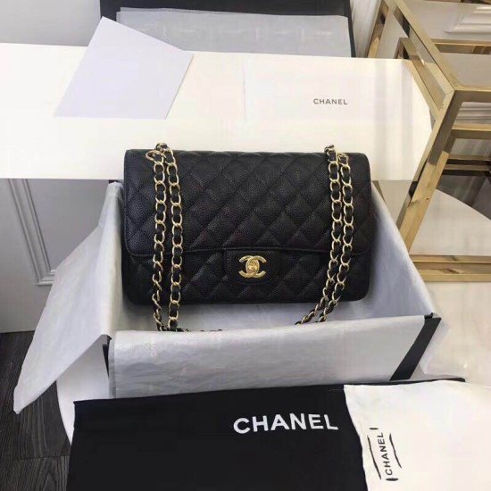 Chanel Classic Double Flap Bag – Caviar & Medium & Black