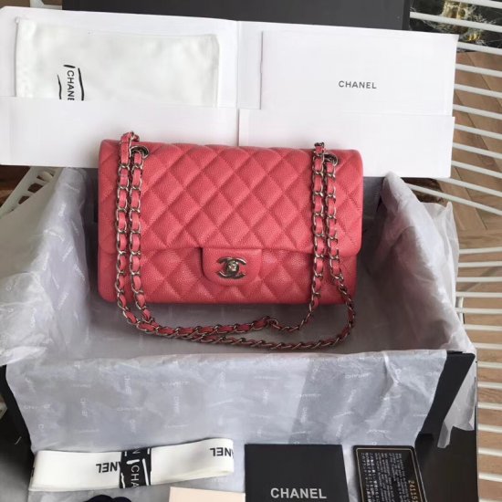 Chanel Classic Double Flap Bag – Caviar & Medium & Pink