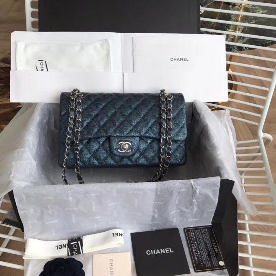 Chanel Classic Double Flap Bag – Caviar & Medium & Blue