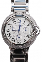 Cartier Balloon Bleu de Cartier Datograph Diamonds Replica Watch, medium size