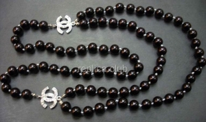 Chanel White Diamond Pearl Necklace Replica #4