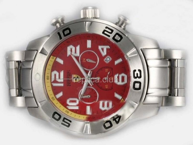 Replica Ferrari-Uhr Chronograph Arbeits Red Dial - BWS0341