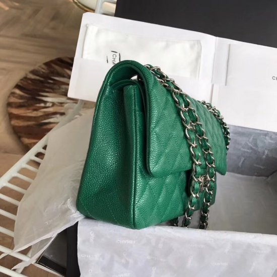 Chanel Classic Double Flap Bag – Caviar & Medium & Green