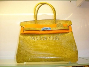 Hermes Birkin Crocodile Replica Handbag #8