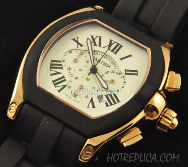 Cartier Roadster Calendar Replica Watch #8