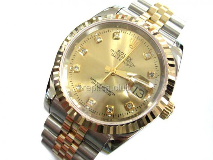 Rolex Oyster Perpetual DateJus Swiss Replica Watch