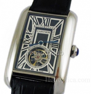 Cartier Tank Americaine Tourbillon Replik-Uhr #1