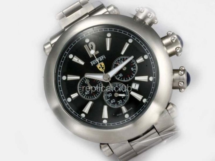 Replica Ferrari Watch Working Chronograph Black Dial - BWS0337