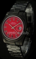 Rolex Datejust Red Dial Swiss Replica Watch