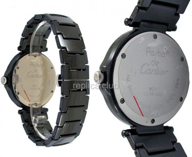 Cartier Pasha Data Real Ceramic Case Und Armband, groß