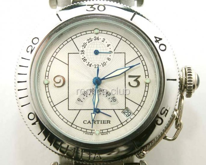 Cartier Pasha Reserve de Marche Double Fuseau