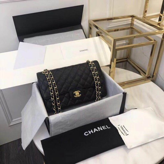 Chanel Classic Double Flap Bag – Caviar & Medium & Black