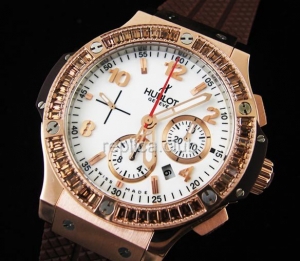 Hublot Big Bang Cappuccino Diamonds Chronograph Replik Schweizer