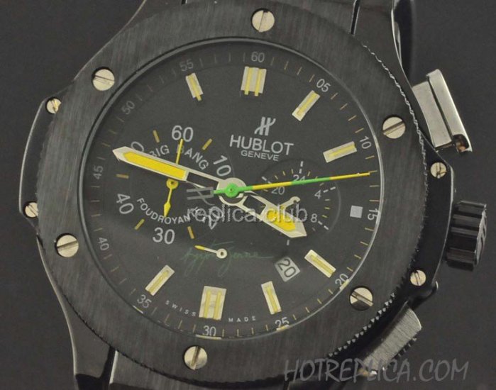 Hublot Big Bang Foudroyante Senna Replica Watch Cronógrafo