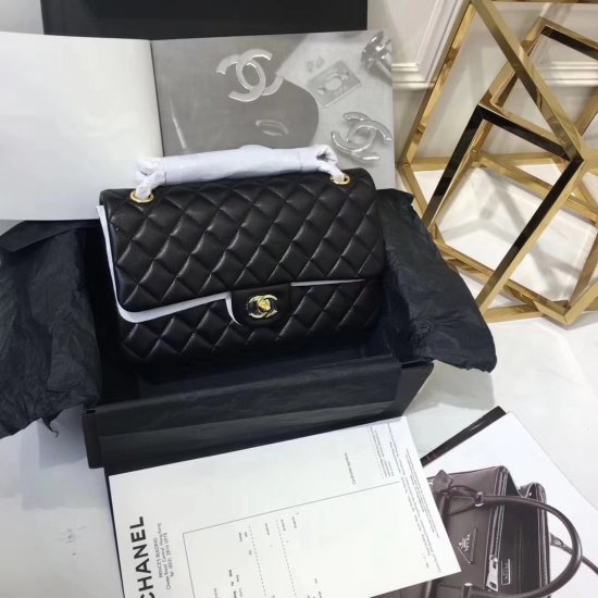 Chanel Classic Double Flap Bag – Smooth & Medium & Black