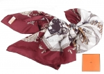 Hermes Carre 70 In Vintage Silk Scarf #41