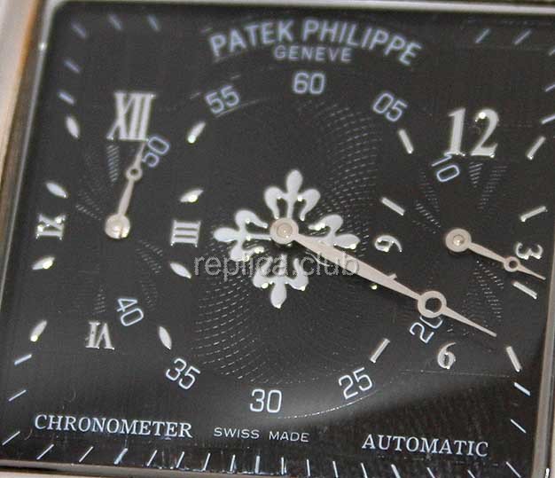 Patek Philippe Dual Time, Square Dial Replica Watch