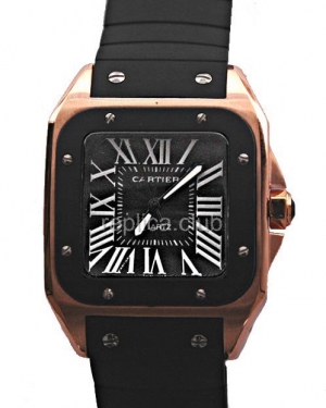 Cartier Santos 100, reloj réplica de tamaño mediano #3