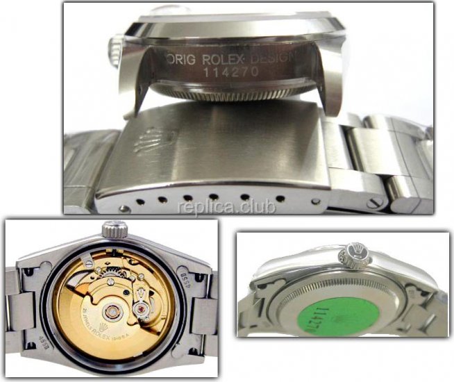 Señoras Rolex Oyster Perpetual Datejust réplica reloj suizo #5
