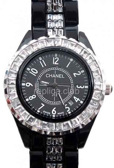 Chanel J12 de diamantes braclet Replica Watch #2